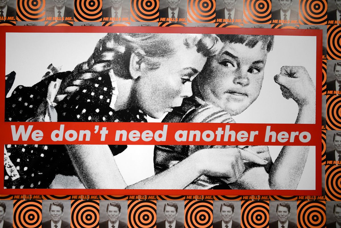 64 Untitled - We Dont Need Another Hero - Barbara Kruger 1987 Whitney Museum Of American Art New York City